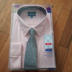 NIB Apt. 9 dress shirt and tie 18.5-19